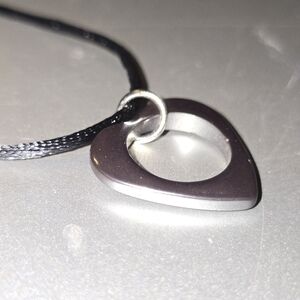 Hematite Heart Adjustable Necklace